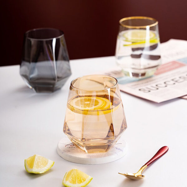 六角玻璃水杯：圖片 2
