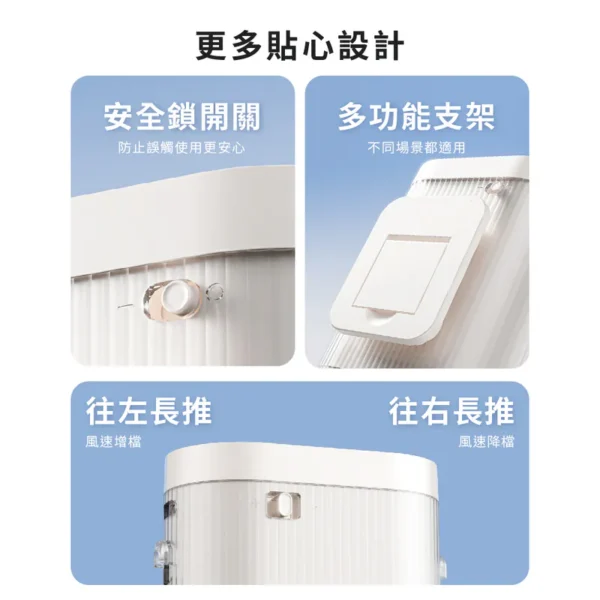 SOTHING 高速掛脖風扇 - Cube (月光白/冰粉) (可隨身上飛機)：圖片 3