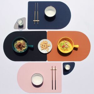 雙色麵包型餐桌墊